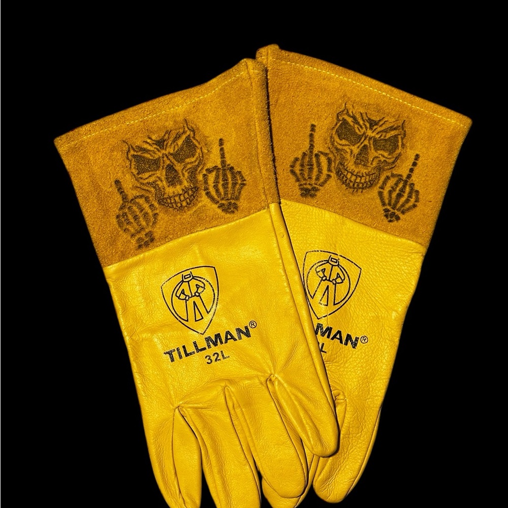 Hand Burned Tillman Welding Gloves